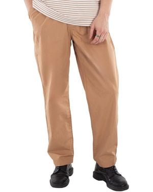 Lacoste Straight-Leg Cotton Trousers - Brown