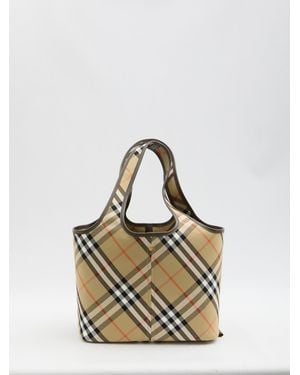 Burberry Small Check Tote Bag - Metallic