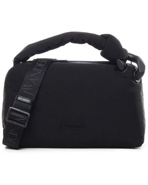 JW Anderson Nylon Shoulder Bag With Chain Detail - Black