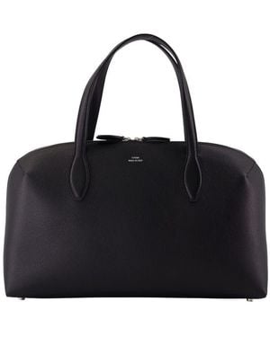 TOTEME Totme Medium Leather Tote Bag - Black