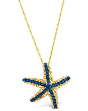 Le Vian Ladies Blueberry Sappire Sealife Necklaces Set - Metallic