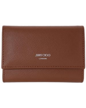Jimmy Choo Howick Leather Key Holder - Brown
