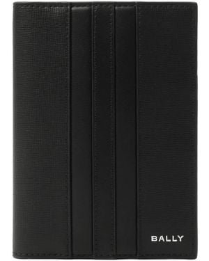 Bally Mythos Leather Passport Holder - Black