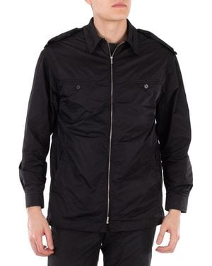Ferragamo Ferragamo Logo Patch Polyester Windbreaker, Brand Size 48 (Us Size 38) - Black