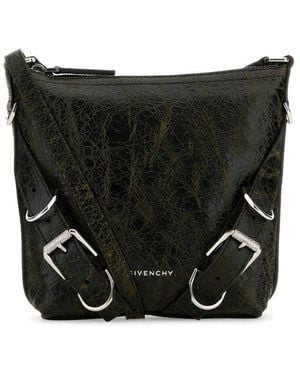 Givenchy Two-Tone Leather Voyou Crossbody Bag - Black