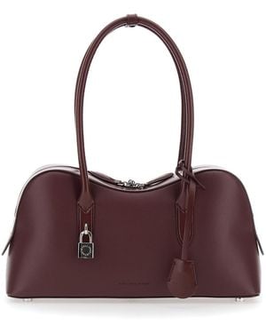 Stella McCartney Burgundy Synthetic Leather Ryder Medium Shoulder Bag - Purple