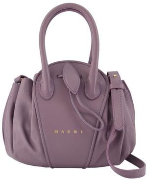 Marni Tulipea Shoulder Bag - Purple