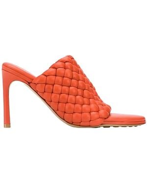 Bottega Veneta 105Mm Bv Curve Sandals - Red