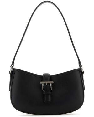 McQueen Leather Mini Shoulder Bag - Black