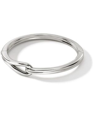 John Hardy Surf Hinged Bangle Size M - Metallic