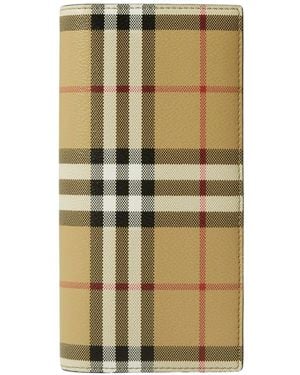 Burberry Check Continental Wallet - Metallic