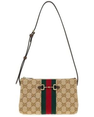 Gucci Gg Fabric Shoulder Bag Vsanddkbrvrvblk Borse A Tracolla - Metallic