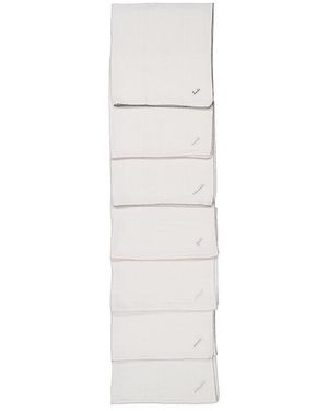 Bonpoint Days Of The Week Swaddle Blankets - White