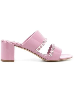 Ferragamo 70Mm Slip-On Sandals - Pink
