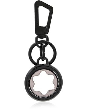 Montblanc Emblem Detailed Spinning Keychain - Black