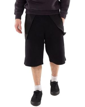 A_COLD_WALL* A Cold Wall Overlay Cotton Sweatshorts - Black