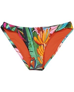 FARM Rio Banana Foliage Print Bikini Bottoms - Green