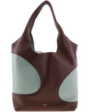 Ferragamo Cut-Out Detailing Hobo Bag - Purple