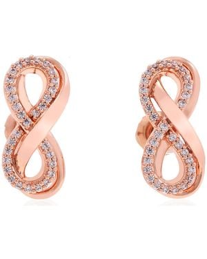 Swarovski Hyperbola Infinity Earrings - Pink