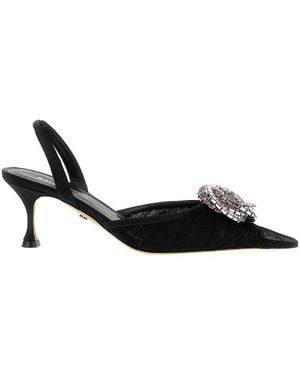 Mach & Mach Galaxy Slingbacks, Brand Size 37 Us - Black