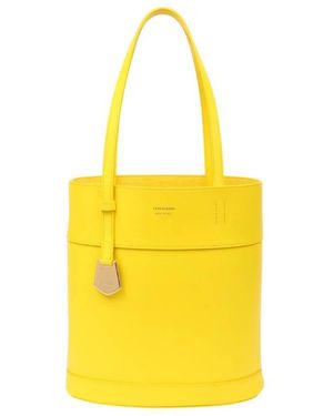 Ferragamo North-South Charming S Tote Bag - Yellow