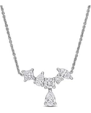 Created Forever 1 1/3Ct Tw Multi-Shape Lab Grown Diamond Necklace - Metallic
