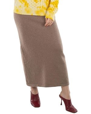 JW Anderson Jw Side Slip Long Tube Skirt - Yellow