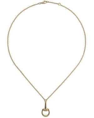 Gucci 18K Horsebit Chain Necklace - Metallic