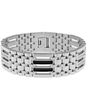 Robert Alton 25Ctw Diamond Stainless Steel Link Bracelet - Metallic