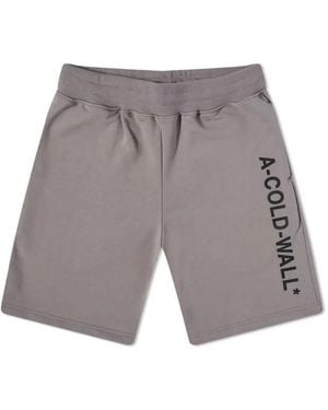 A_COLD_WALL* A Cold Wall Logo Sweat Shorts - Grey