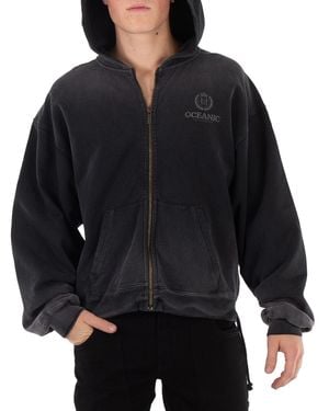 Holzweiler M. Omen Oceanic Zip Hoodie - Black