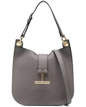Tom Ford Tara Small Crossbody Bag - Grey