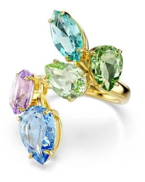 Swarovski Gema Crystal Open Ring - Green