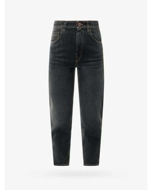 Brunello Cucinelli Denim Tapered Trousers, Brand Size 44 (Us - Black
