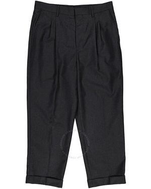 Ami Paris Gris Chine Carrot Fit Trousers - Black