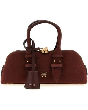 Pinko Bowling Baguette Shoulder Bag - Brown
