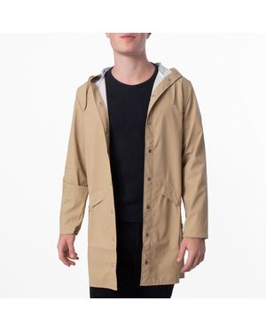 Rains Sand Lightweight Waterproof Long Jacket - Natural