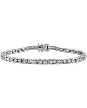 Created Forever 1Ct Tw Lab-Grown Diamond Tennis Bracelet - Metallic