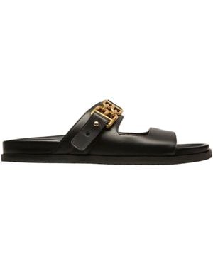Bally Emma Flat Slide Sandals, Brand Size 36 Us - Black
