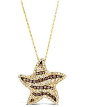 Le Vian Ladies Godiva Pendant Necklace Set - Metallic