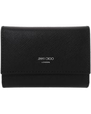 Jimmy Choo Howick Leather Key Holder - Black