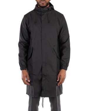 Rains Fishtail Raincoat Parka - Black