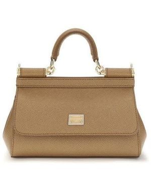 Dolce & Gabbana Dolce & Gabbana Top Handle Bag - Natural