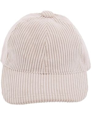 Van Palma Ray Velvet Cord Hat - Natural