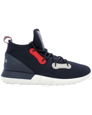 Moncler Emilien Ii Neoprene And Rubber Trainers, Brand Size 43 Us - Blue