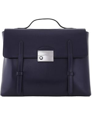 Montblanc Meisterstuck Neo Leather Briefcase - Blue