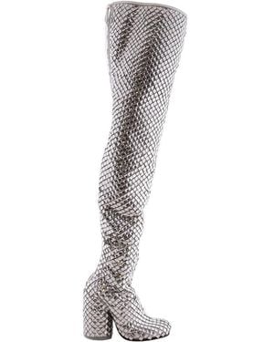 Burberry Anita Over-The-Knee 110 Mm Heel Boot - Grey