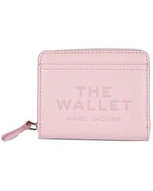 Marc Jacobs The Leather Mini Compact Wallet - Pink