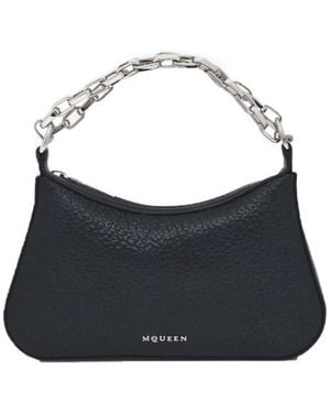 McQueen Mini T-Buckle Clutch Bag - Blue