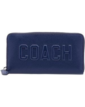 COACH Deep Accordion Wallet With Graphic - Blue